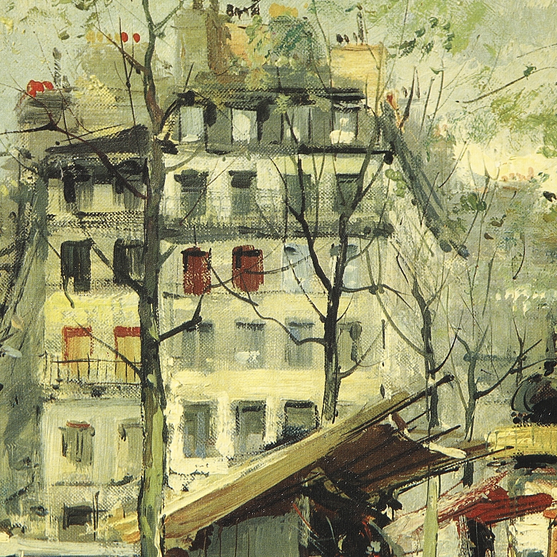 费尔南·克拉韦尔 Fernand Claver（1918-约1961年）《世界主义风景》