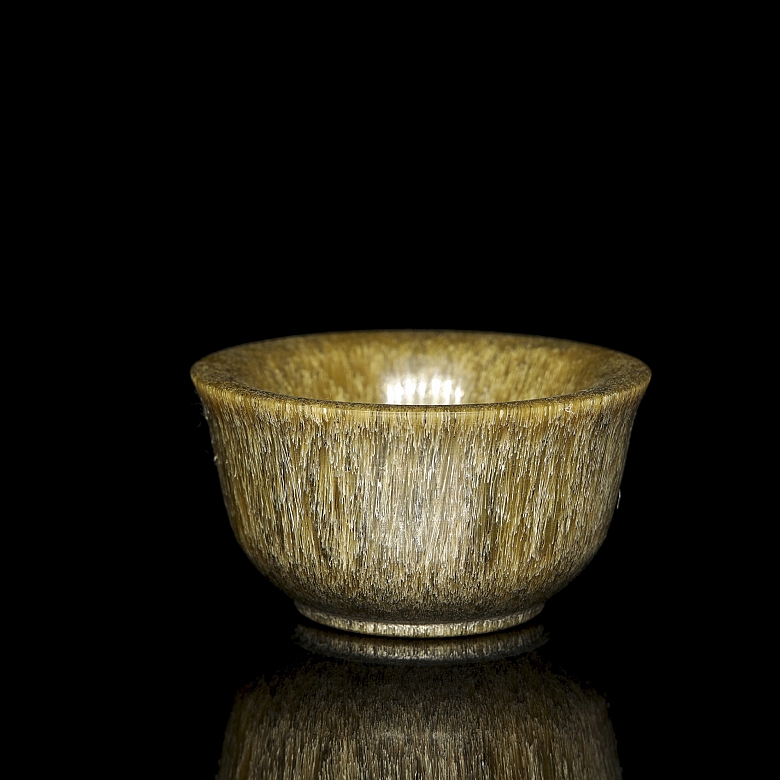 Cuenco de asta tallada, s.XX