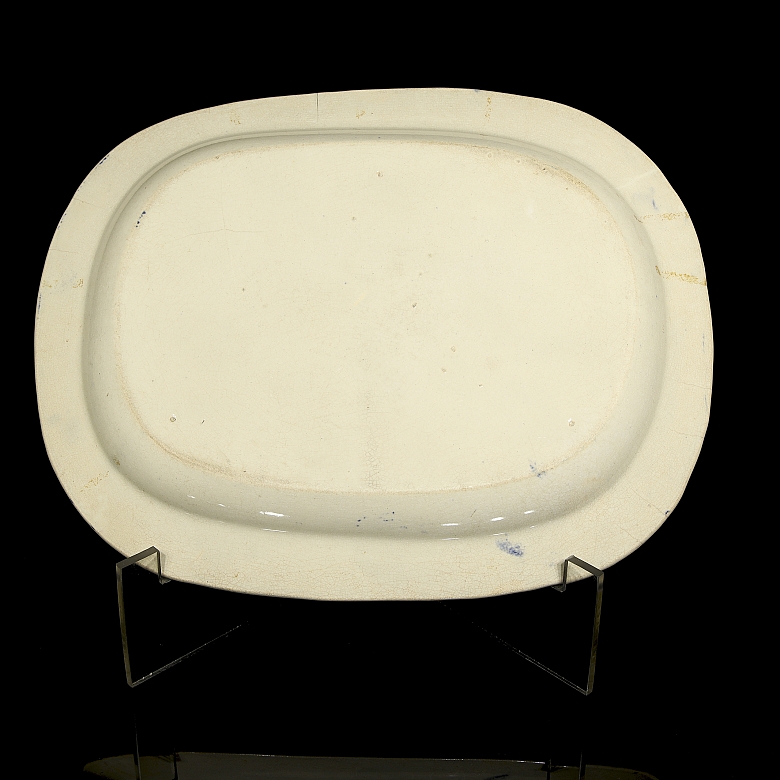 English porcelain tray, Asian style, 19th century - 4