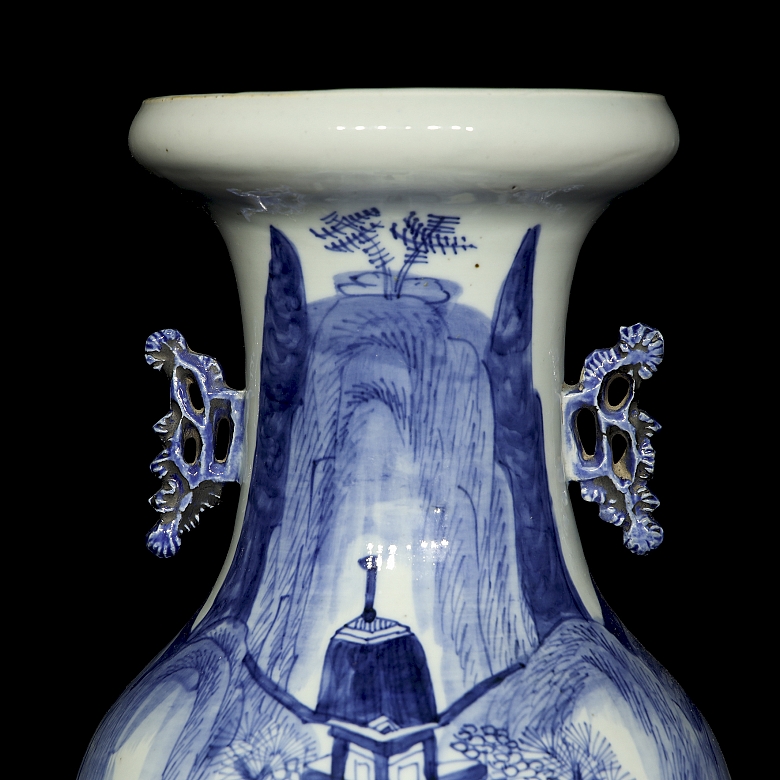 Jarrón de porcelana esmaltada