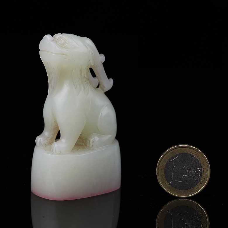 Sello de jade blanco