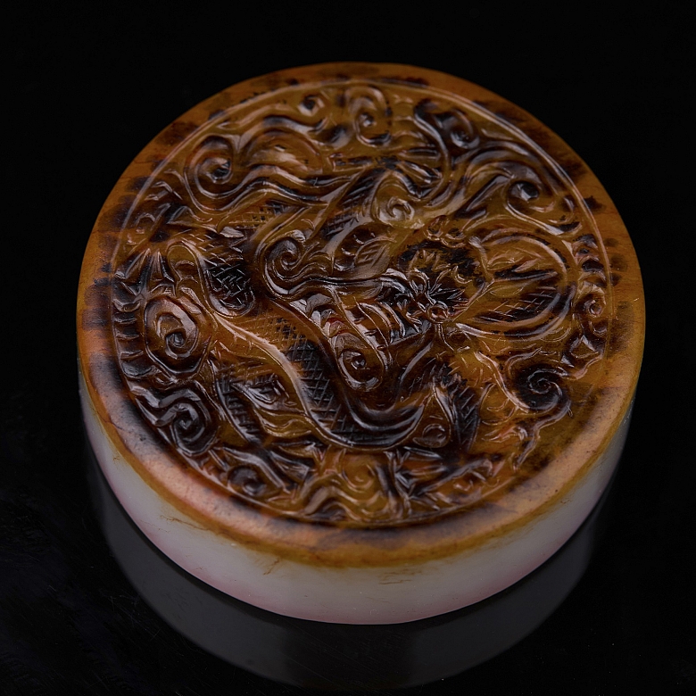 Sello circular de jade