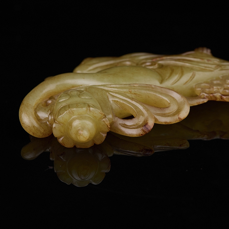 Placa de jade amarillo