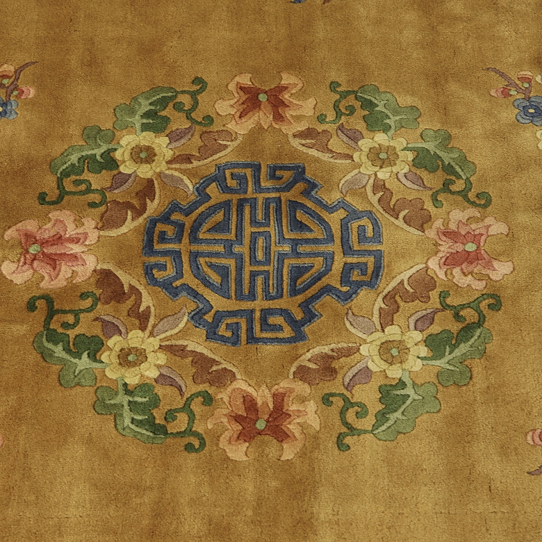 Alfombra china de lana, s.XX