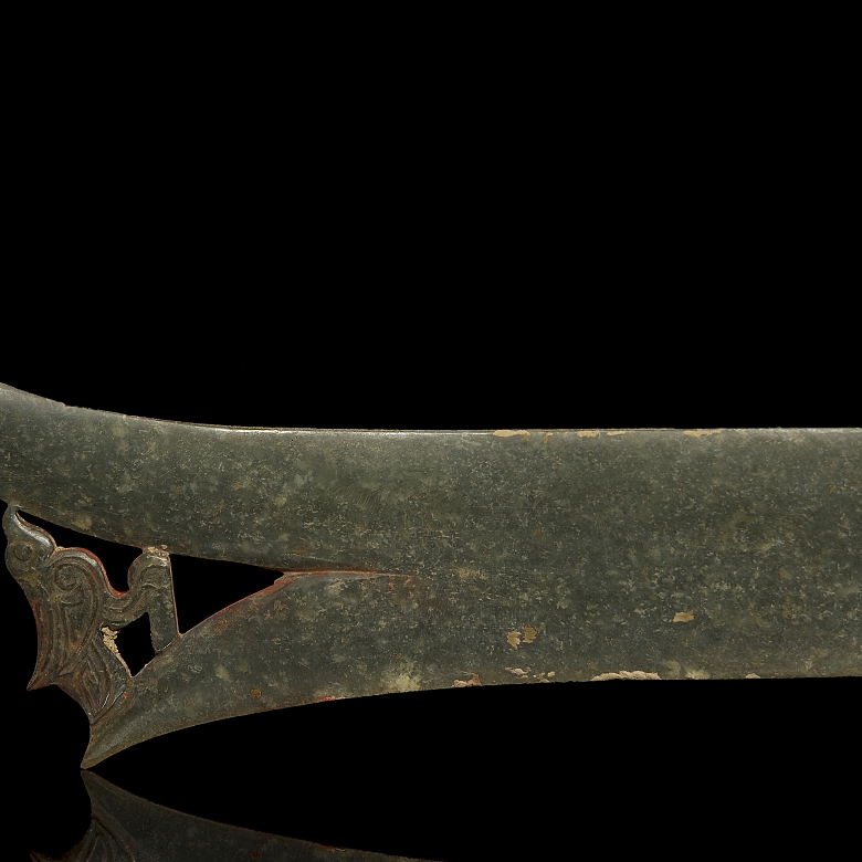 Hoja ceremonial de jade 