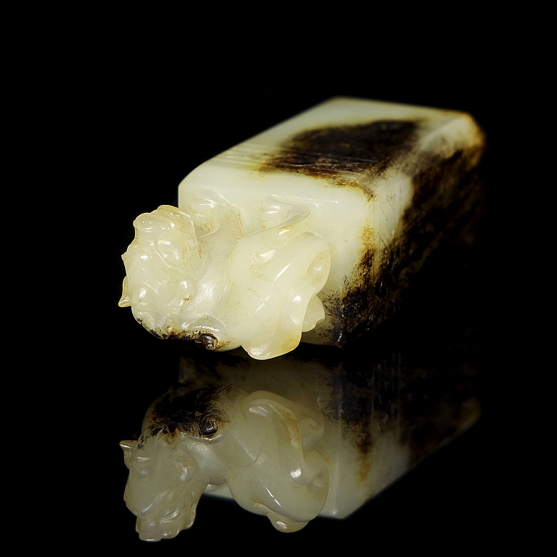 Sello de jade blanco 