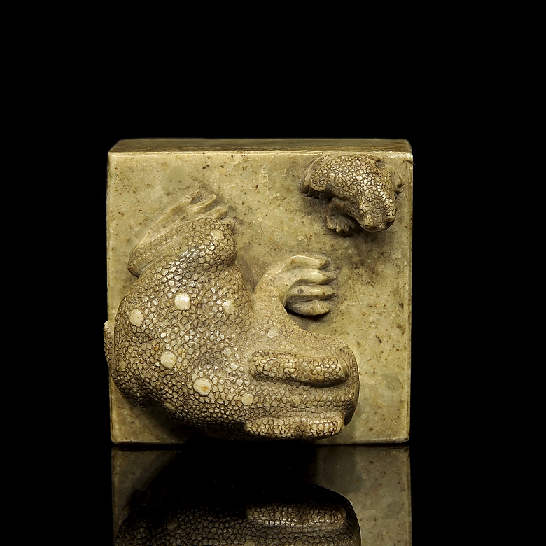 Stone seal “Two Toads”, Qing dynasty - 8