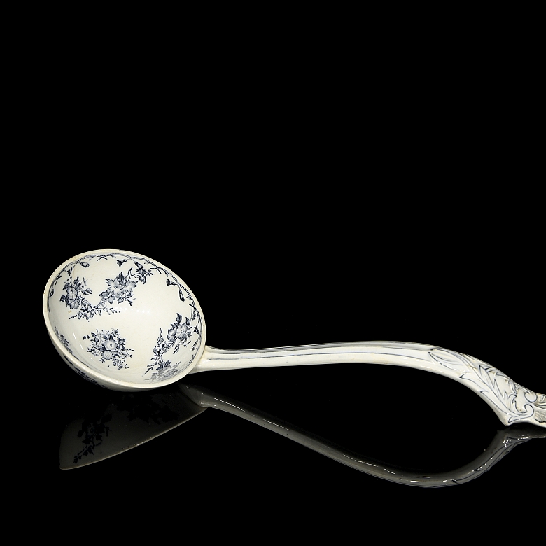 釉面陶瓷舀勺，19-20世纪 - 6
