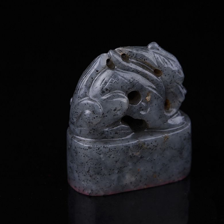 Sello de jade gris