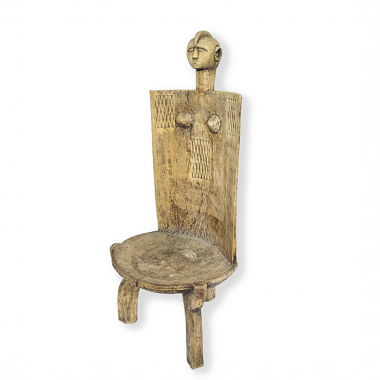 Trono de madera Liguru, Africa, s.XX