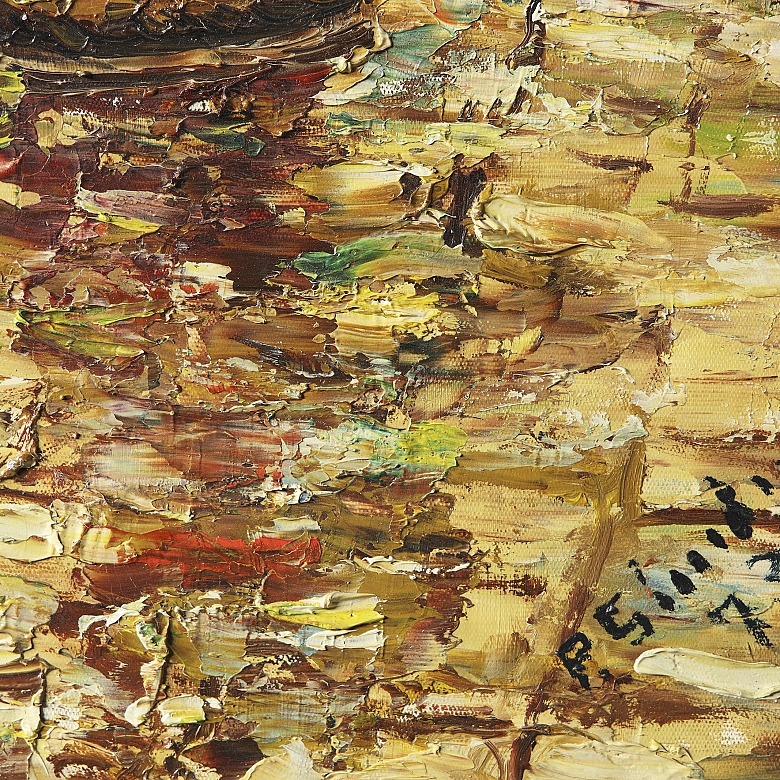 Spanish School (20th century) ‘Way to the Market’, 1973
