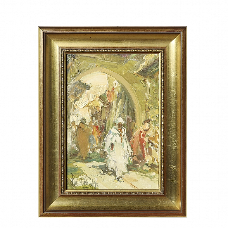 Luis Domingo García (1924–2001), “In the Medina of Fez”