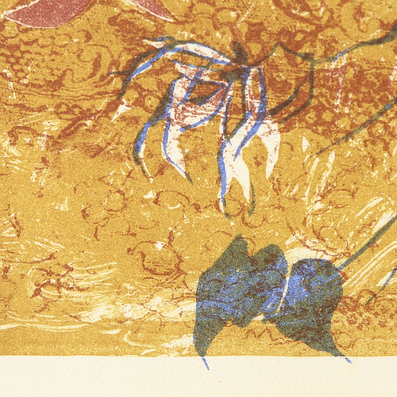 Antonio Guijarro Gutiérrez (1923–2011) ‘Nude Among Lilies’