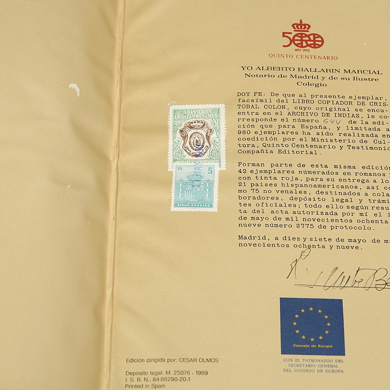 Antonoi Rumeu de Armas ‘Libro copiador de Cristobal Colon’, 1989 - 4