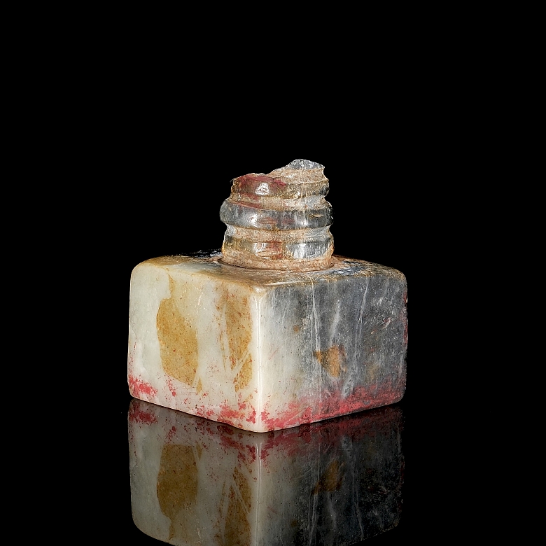 Carved Shoushan stone seal, Qing dynasty