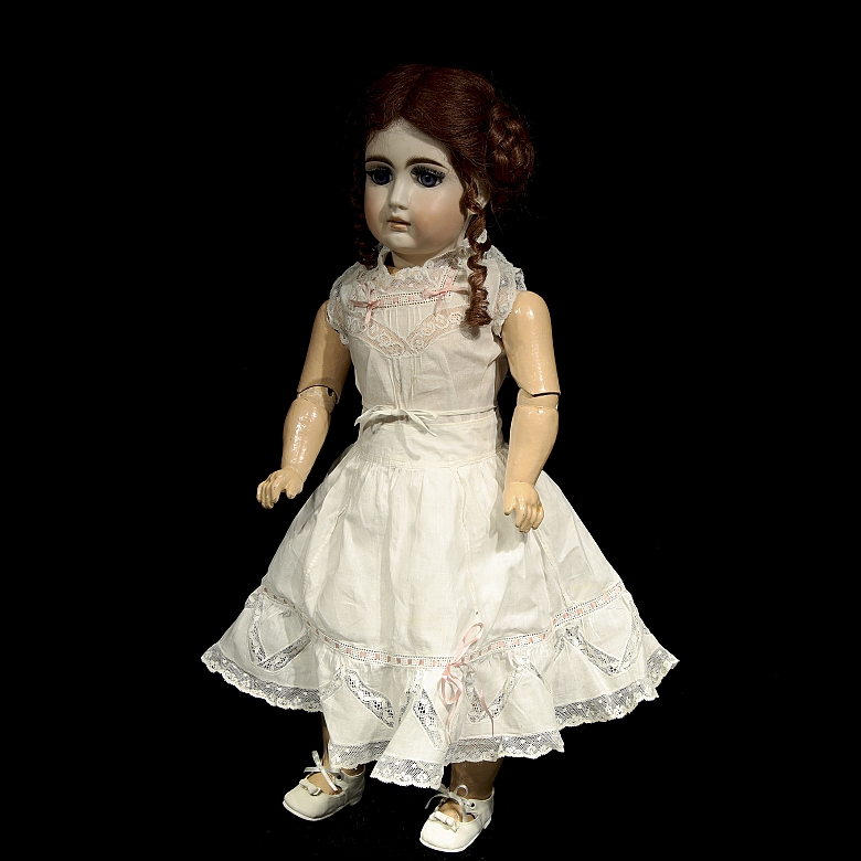 Muñeca de porcelana, Europa, ca. 1885-1898