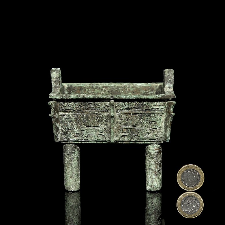 Incensario ritual de bronce 