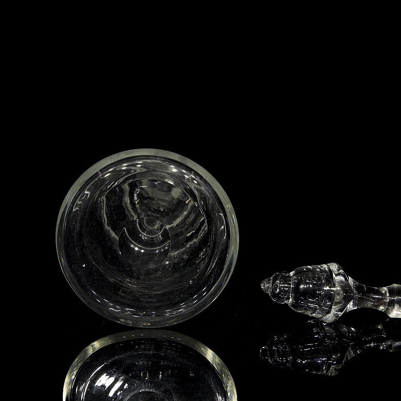 钟形水晶花瓶，20世纪