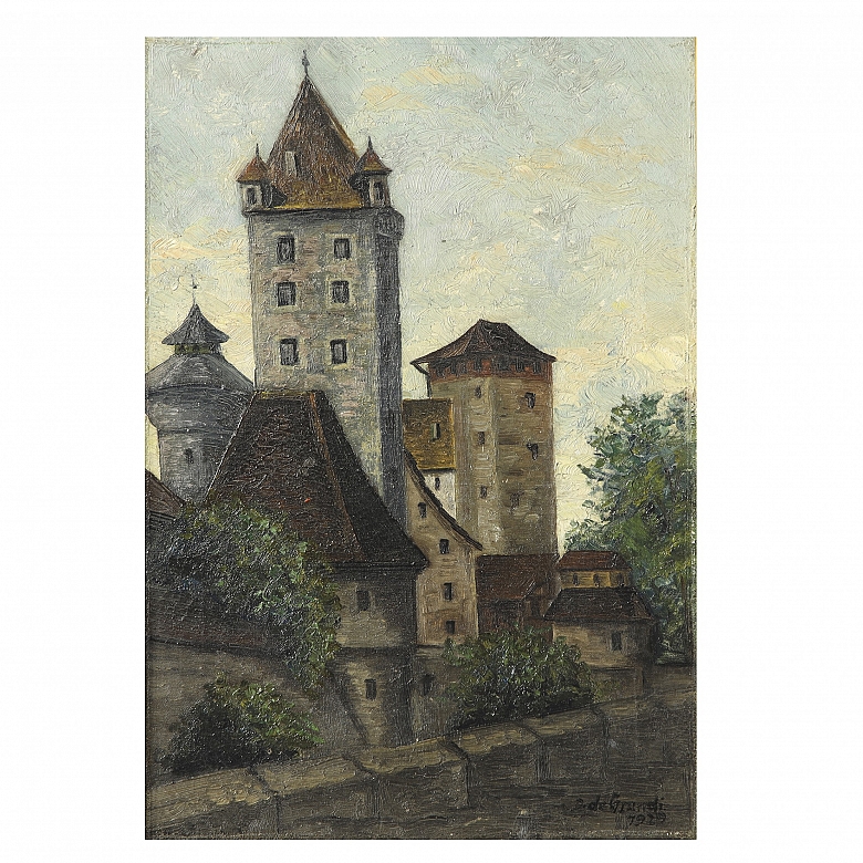 D. de Grandi ‘City in Southern Germany’, 1929