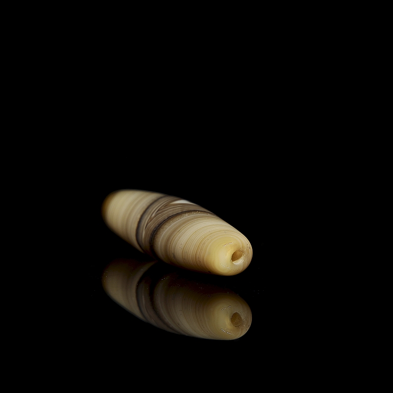 Dizi de ágata natural tallada, dinastía Liao