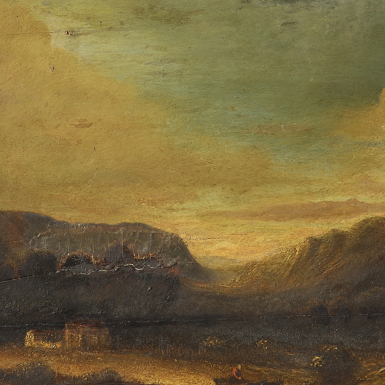 19th century Romantic School “ Road” - 2