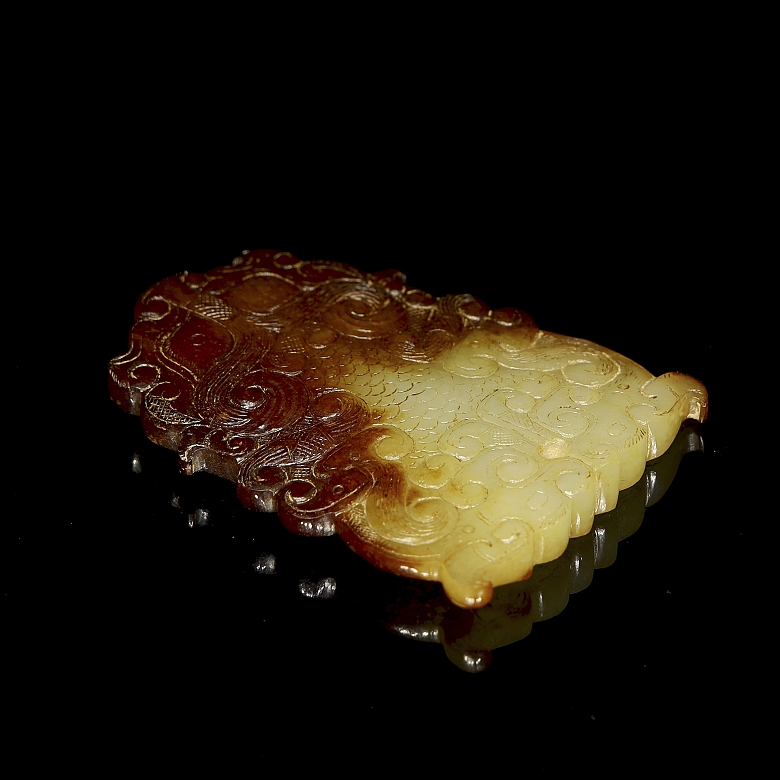 Placa de jade tallado