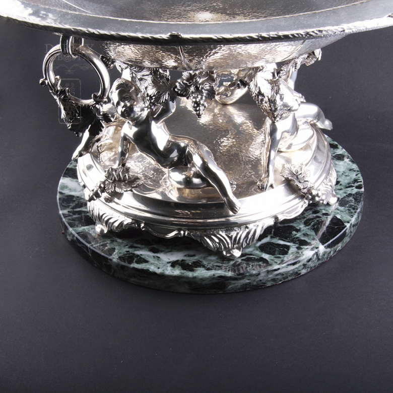 Gran Frutero de centro de mesa de plata de ley - 2