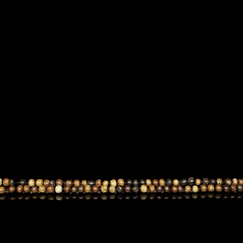 ‘Mala’ necklace with stone beads, Qing dynasty - 2