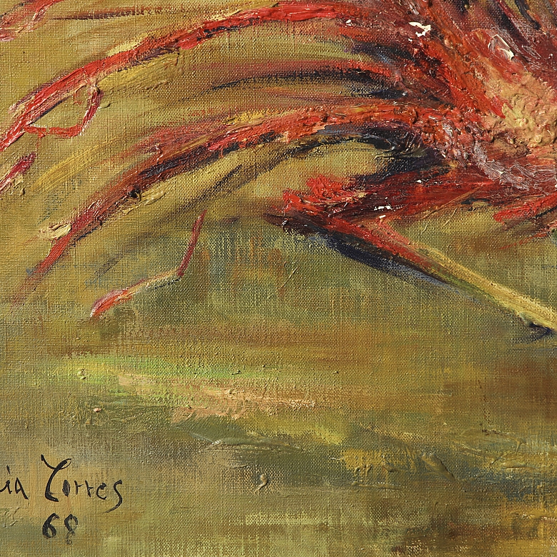 何塞·加西亚·托雷斯 José García Torres（1934）《斗鸡》，1968年 - 4
