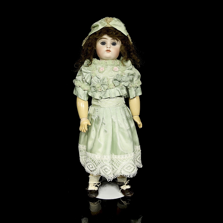 Muñeca de porcelana, Francia, finales s.XIX