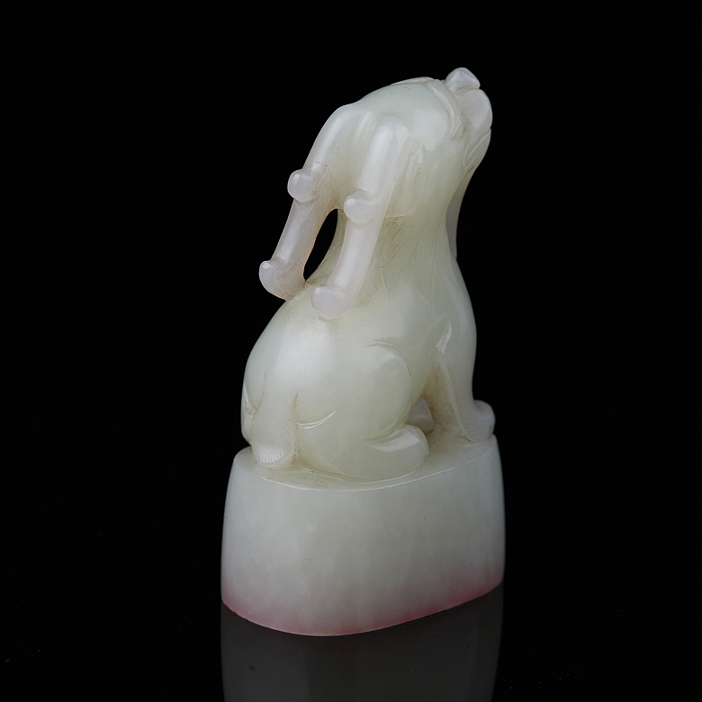 Sello de jade blanco