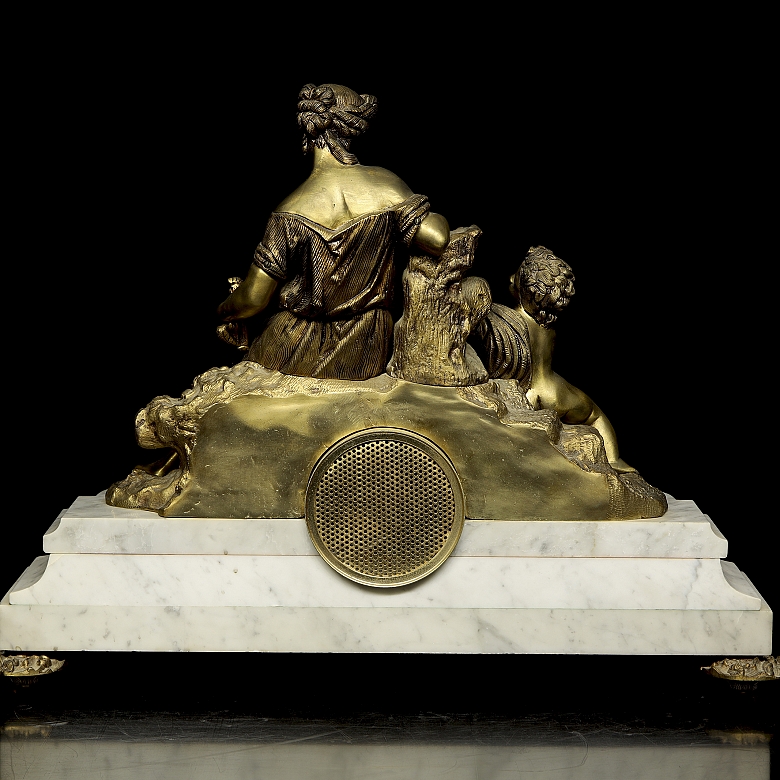 VIMA table clock, ‘Allegory’, 20th century