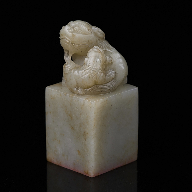 Sello de jade tallado