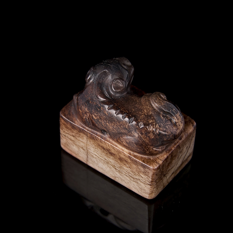 Jade seal ‘Reclining Animal’, Ming dynasty