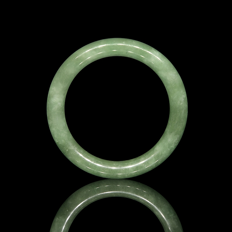 Circular jade bracelet, 20th century