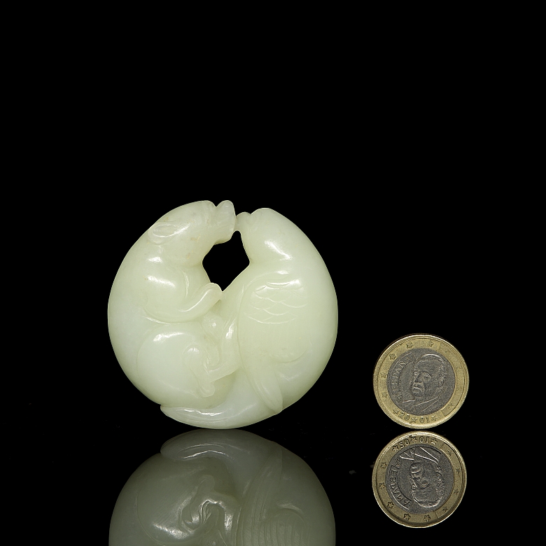 Colgante de jade blanco 