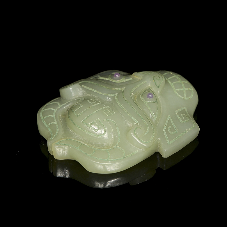 Colgante de jade con turquesa