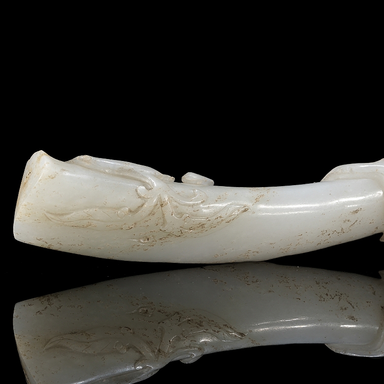 Cetro ruyi de jade blanco 