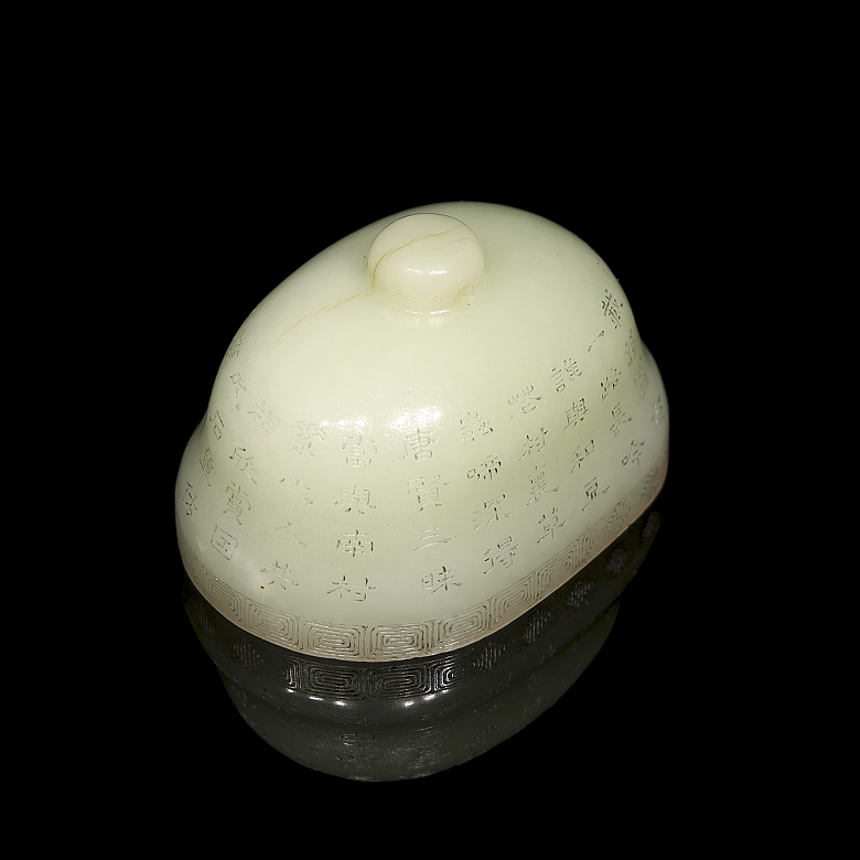Sello de jade blanco