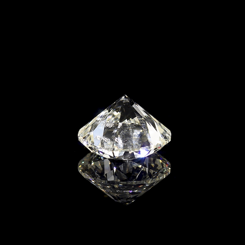 Diamante natural en talla brillante, 1.50 ct, certificado HRD