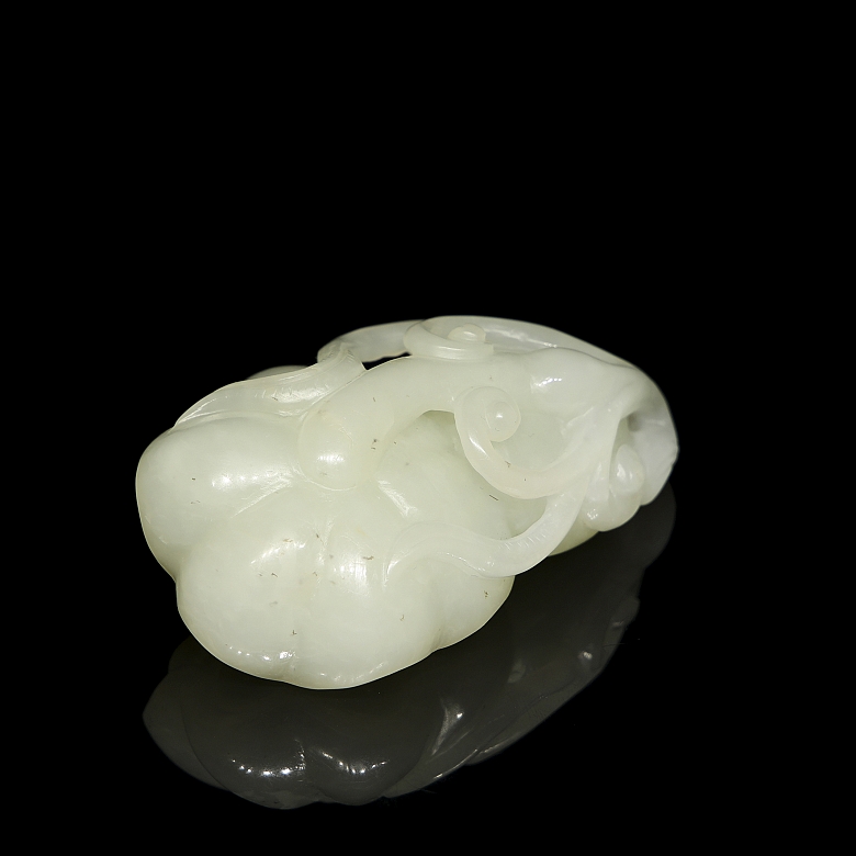 Figura de jade blanco