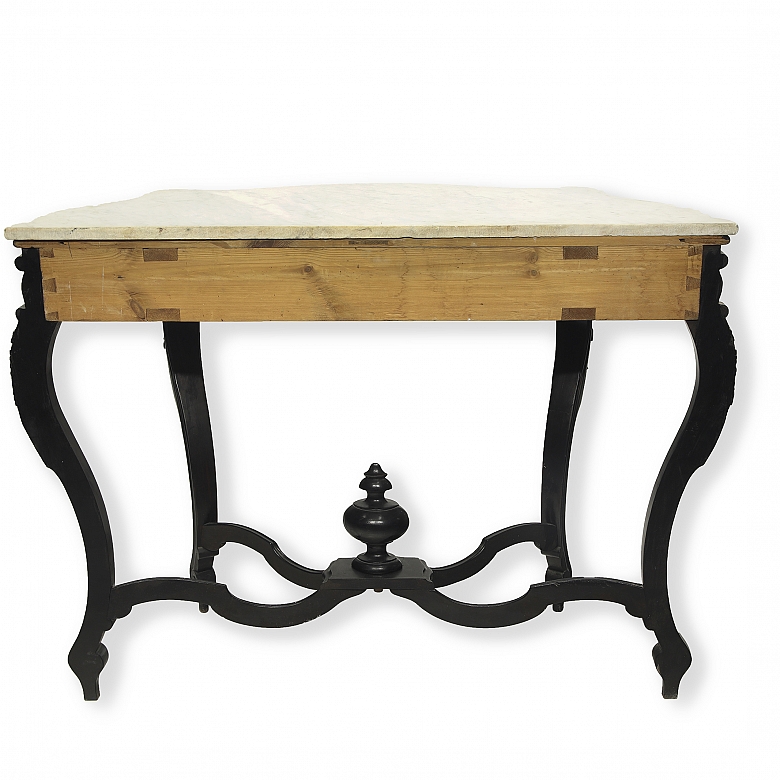 Conjunto de consola y espejo de estilo isabelino, s.XX - 5