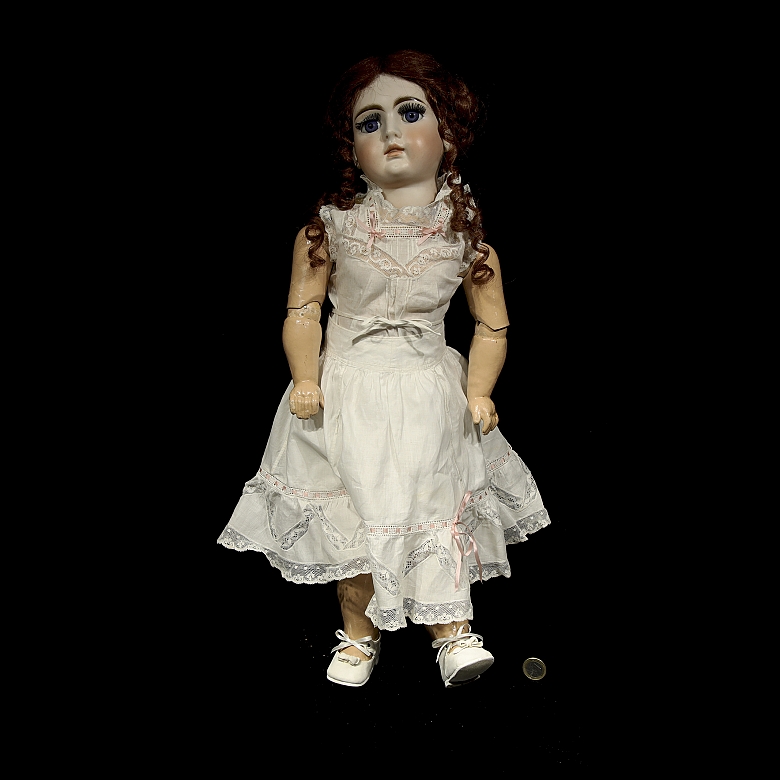 Muñeca de porcelana, Europa, ca. 1885-1898
