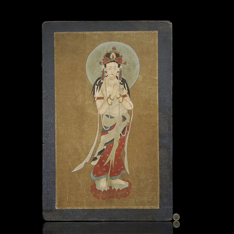 Álbum iluminado del sutra Bao Gang Jing, atr. Shi Weize, dinastía Tang
