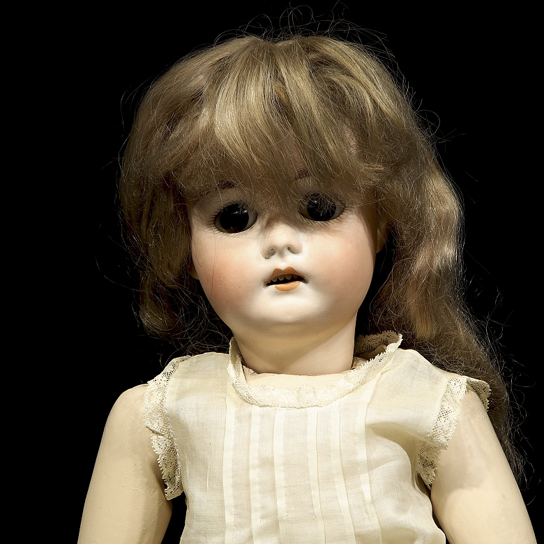 Gran muñeca de porcelana, Europa, ca.1900-1915