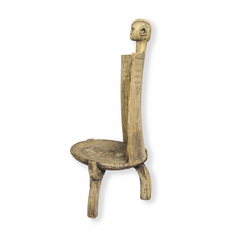 Trono de madera Liguru, Africa, s.XX