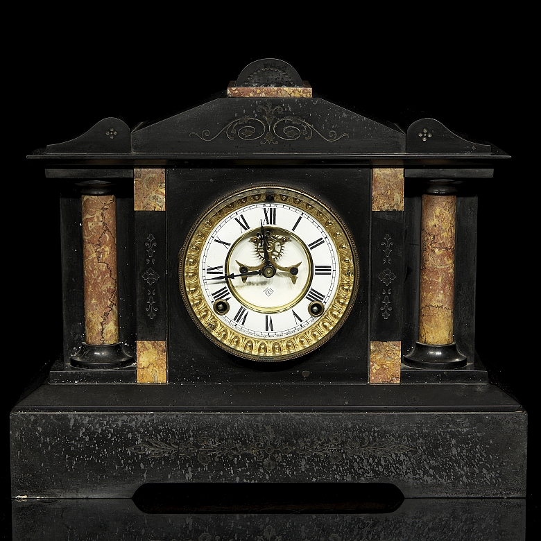 Reloj de sobremesa Ansonia Clock Company, fnn.s.XIX