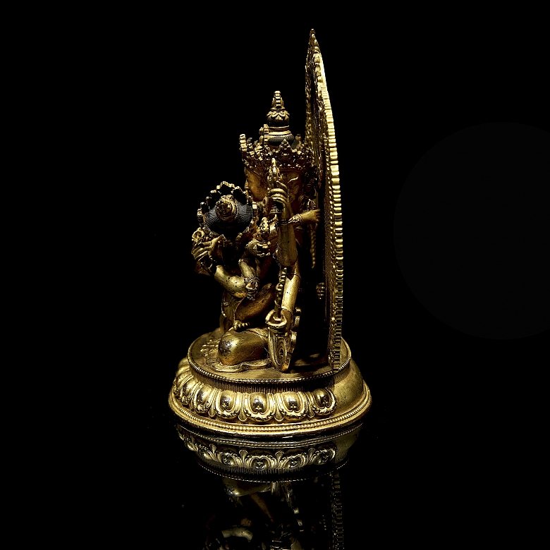 Buda de bronce dorado 