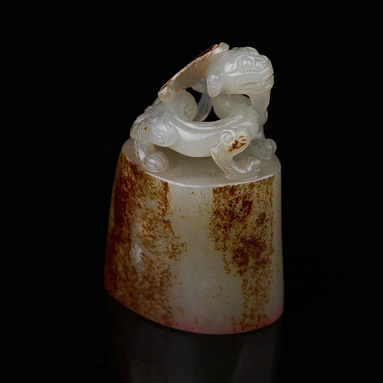 Sello de ovalado de jade