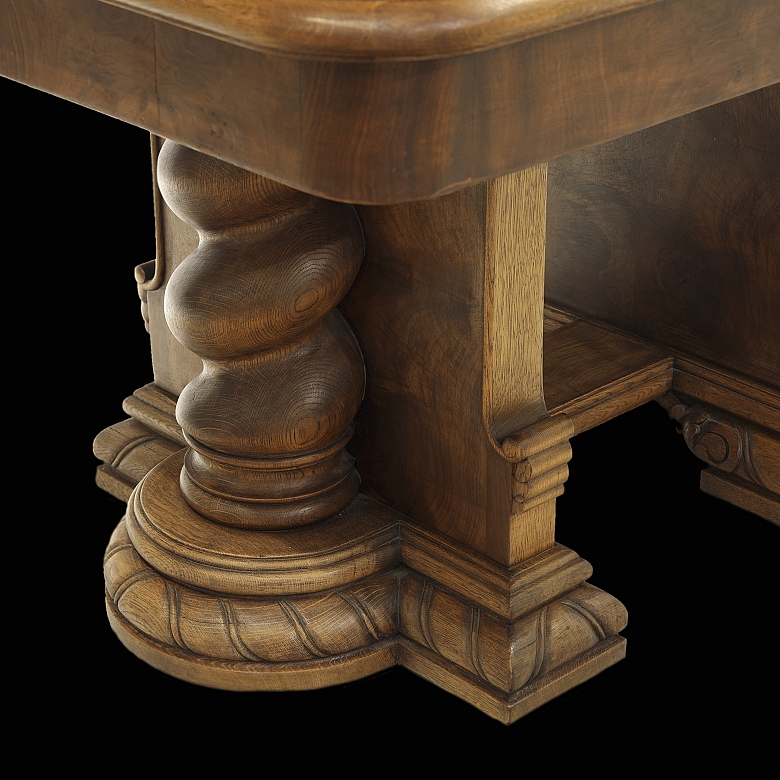 Carved wood dining room set, 20th century - 6